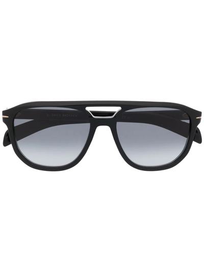 Shop Eyewear By David Beckham Pilot-frame Sunglasses In Black