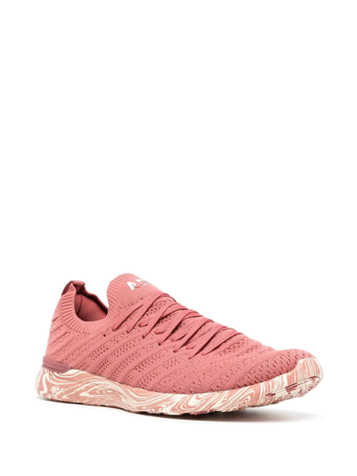 Shop Apl Athletic Propulsion Labs Techloom Wave Low-top Sneakers In Rosa