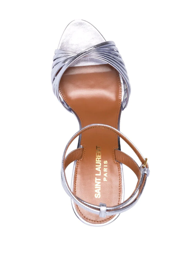 Saint Laurent Women's Tina High Heel Sandals In Violett