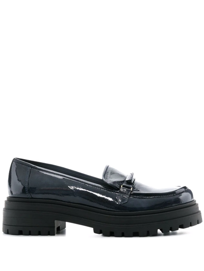 Shop Tila March Henri Chunky-sole Loafers In Blau