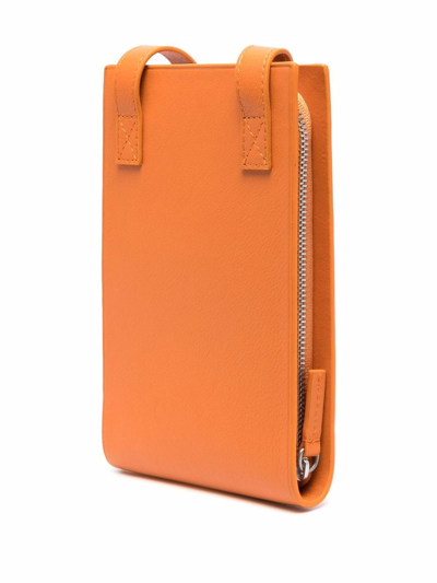 Shop Jacquemus Le Gadju Shoulder Bag In Orange