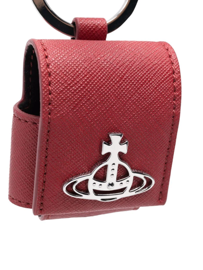 Shop Vivienne Westwood Derby Small Airpod Case In Rot