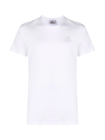 Shop Vivienne Westwood Pack-of-two Orb Logo-print T-shirt In Weiss