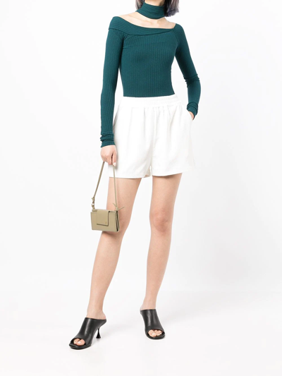 Rta Slim-fit Track Shorts In Weiss