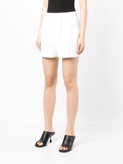 Rta Slim-fit Track Shorts In Weiss