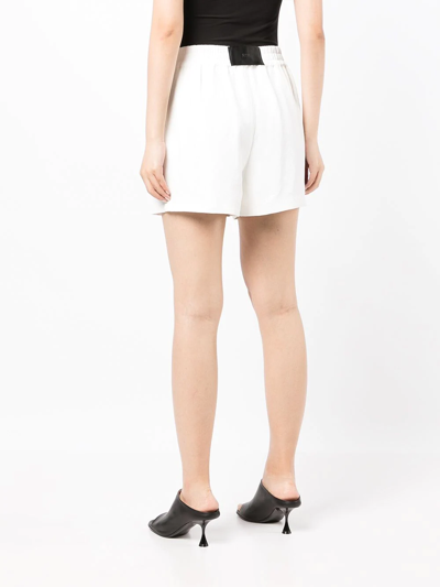 Rta Slim-fit Track Shorts In Weiss
