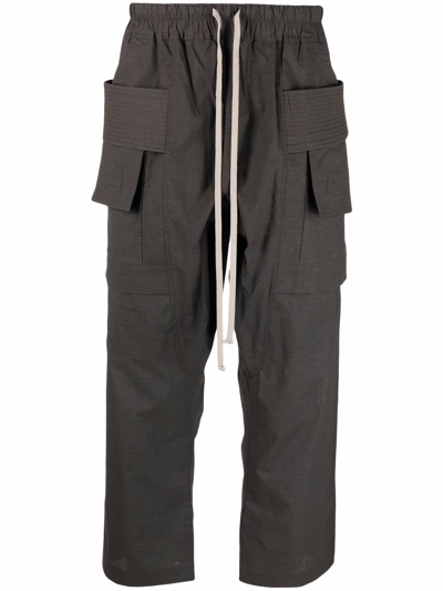 Shop Rick Owens Drkshdw Creatch Cargo Cropped Pants