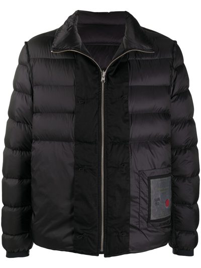 Shop Ten C Piumino Ojj Shell In Black