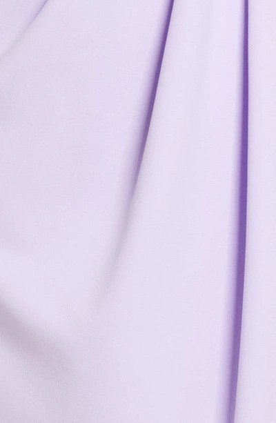 Xscape Tulip Hem Sleeveless Crepe Gown In Lilac
