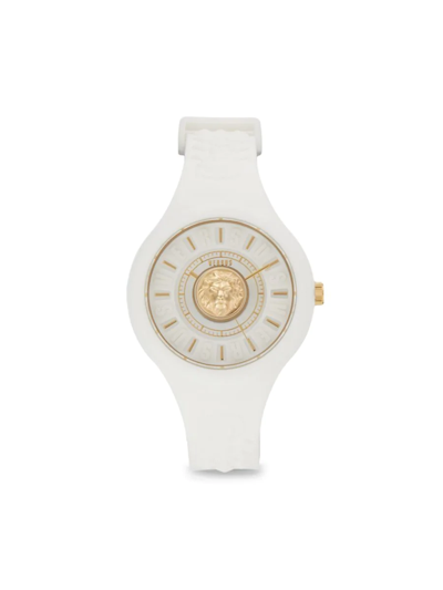 Versus Women's 39mm Silicone & Stainless Steel Watch In White