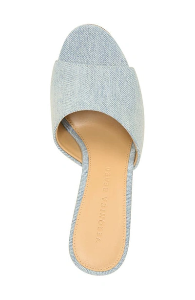 Shop Veronica Beard Dali Wedge Sandal In Jeans