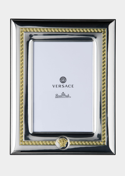 Shop Versace Silver & Gold Photo Frame, 4" X 6"