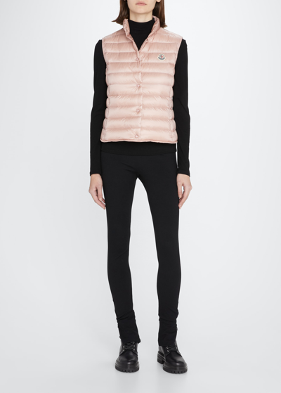 Shop Moncler Liane Quilted Vest In Navy
