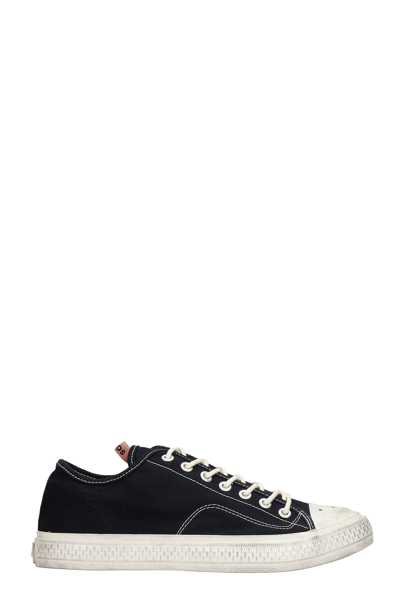 Shop Acne Studios Ballow Sneakers In Black Canvas