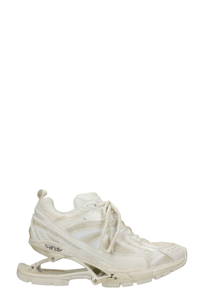 Shop Balenciaga X -pander Sneakers In White Polyester
