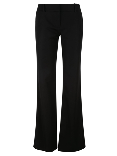 Shop Balmain Classic Flared Trousers In Black