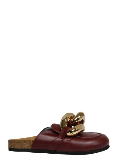 Shop Jw Anderson J.w. Anderson Chain Mules In Red