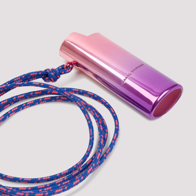 Shop Isabel Marant Necklace With Lighter-case Pendant Jewellery In Pink &amp; Purple