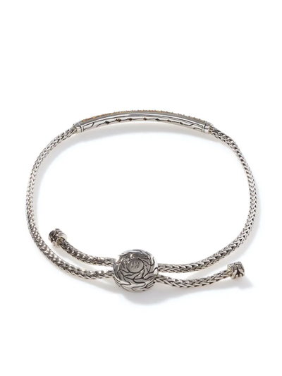 Shop John Hardy Mini Chain Pull Through Bracelet In Silver