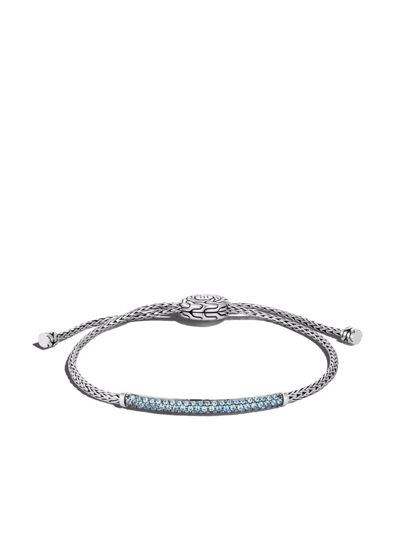 Shop John Hardy Mini Chain Pull Through Bracelet In Silver