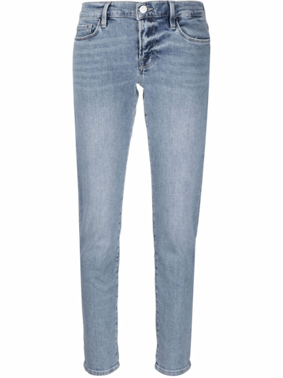 Shop Frame Le Garcon Slim-fit Jeans In Blau