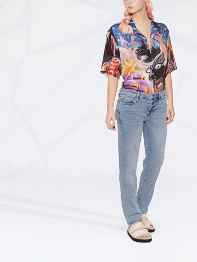 Frame Le Garcon Slim-fit Jeans In Blau