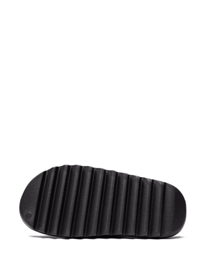 Shop Adidas Originals Yeezy "onyx" Slides In Black