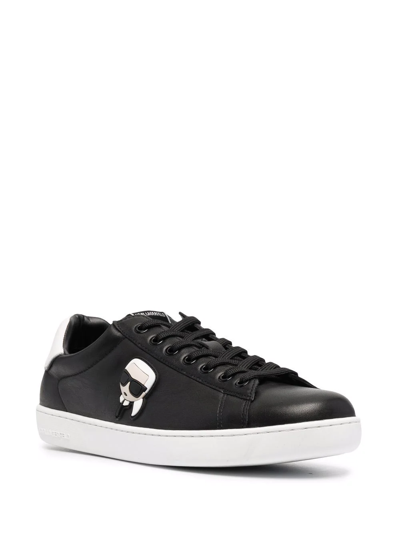 Karl Lagerfeld Kourt Karl Ikonik 3d Sneakers In Black | ModeSens