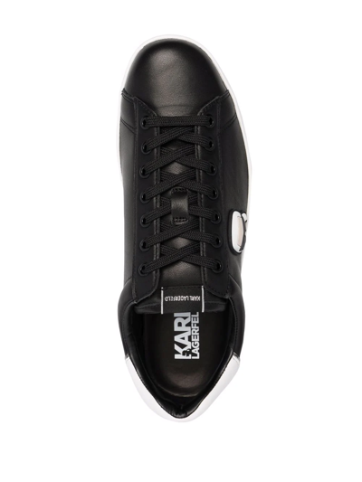 Shop Karl Lagerfeld Kourt Low-top Sneakers In Schwarz