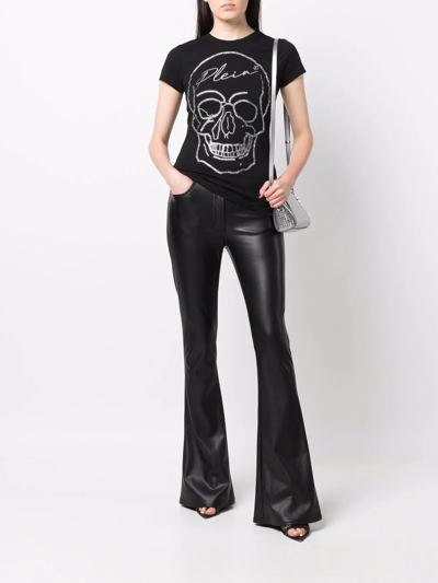 Philipp Plein Skull-detail Short-sleeved T-shirt In Schwarz