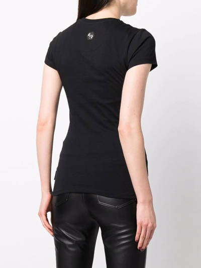 Philipp Plein Skull-detail Short-sleeved T-shirt In Schwarz