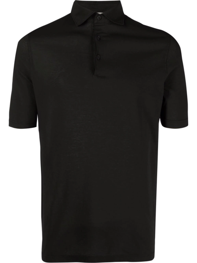 Shop Kired Short-sleeve Polo Shirt In Schwarz