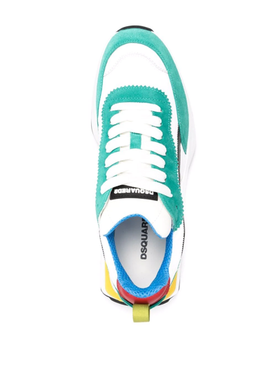 Dsquared2 Wave Slash Low-top Sneakers In Weiss