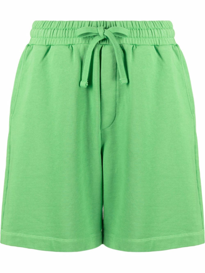 Shop Nanushka Organic Cotton Drawstring Shorts In Grün