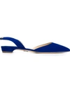 Paul Andrew 'rhea' Slingback Ballerinas In Blue