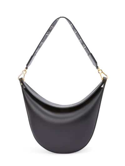 Shop Loewe Women's Medium Luna Leather Hobo Bag In Black