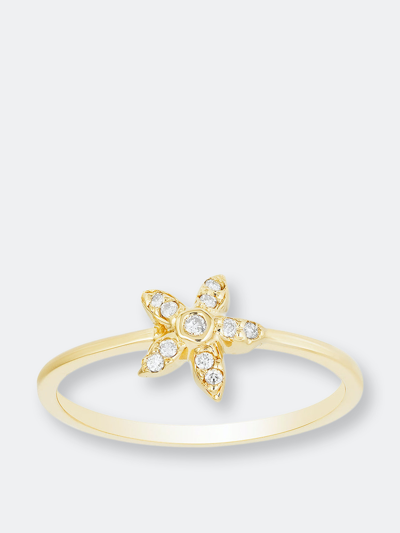 Shop Ariana Rabbani Diamond Starfish Ring In Gold