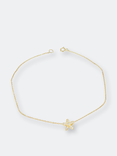 Shop Ariana Rabbani Diamond Starfish Bracelet In Gold