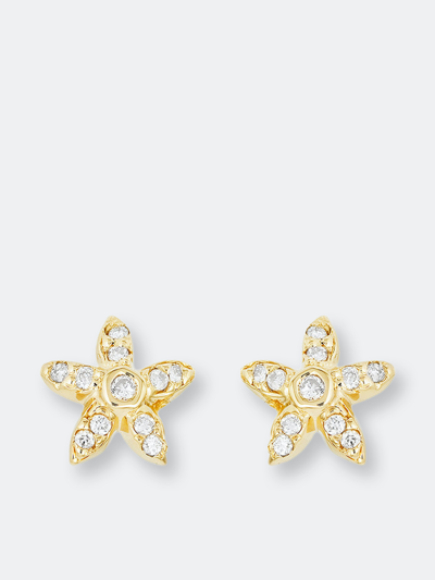 Shop Ariana Rabbani Diamond Starfish Earrings In Gold