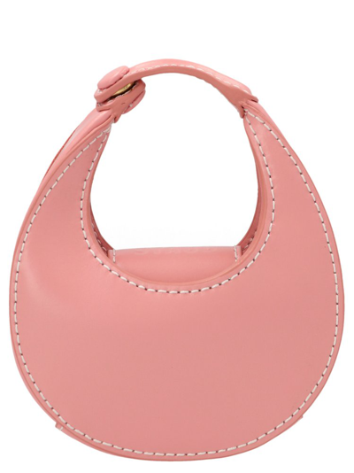 Shop Staud Micro Moon Tote Bag In Pink