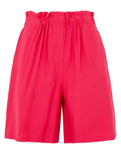 Shop 8 By Yoox Woman Shorts & Bermuda Shorts Fuchsia Size 4 Viscose, Polyester In Pink