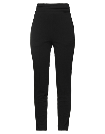 Shop Malloni Woman Pants Black Size 6 Viscose, Nylon, Cotton, Lycra