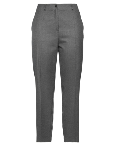 Shop Agnona Pants In Grey