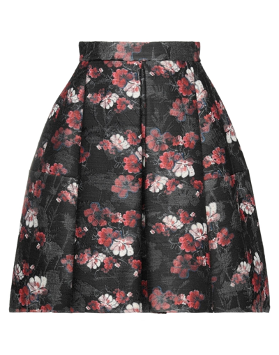 Shop Ermanno Scervino Woman Mini Skirt Steel Grey Size 4 Wool, Silk, Polyamide, Polyester, Elastane