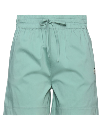 Pinko Woman Shorts & Bermuda Shorts Sage Green Size 8 Cotton, Polyamide, Elastane In Sage Green