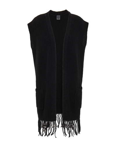 Shop 8 By Yoox Woman Cardigan Black Size M Cotton, Polyester