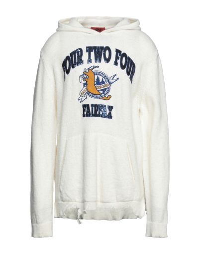 Shop 424 Fourtwofour Man Sweater White Size Xxl Acrylic, Polyamide, Alpaca Wool