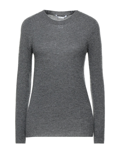 Shop Agnona Sweaters In Steel Grey