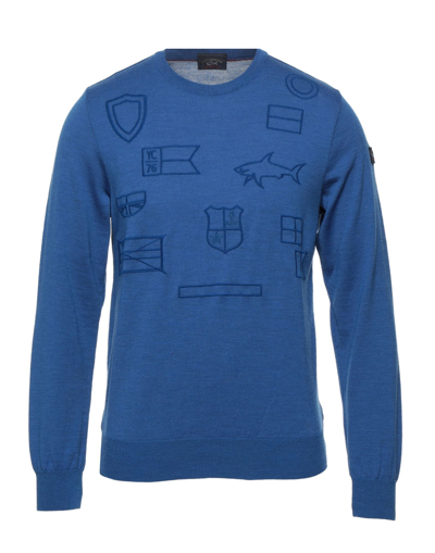 Shop Paul & Shark Sweaters In Blue
