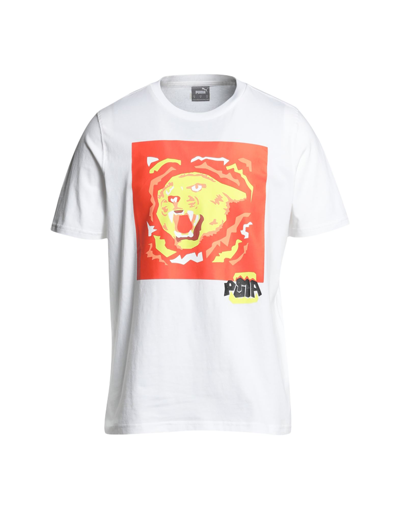 Shop Puma 4th Quarter Ss Tee Man T-shirt White Size Xl Cotton, Polyester